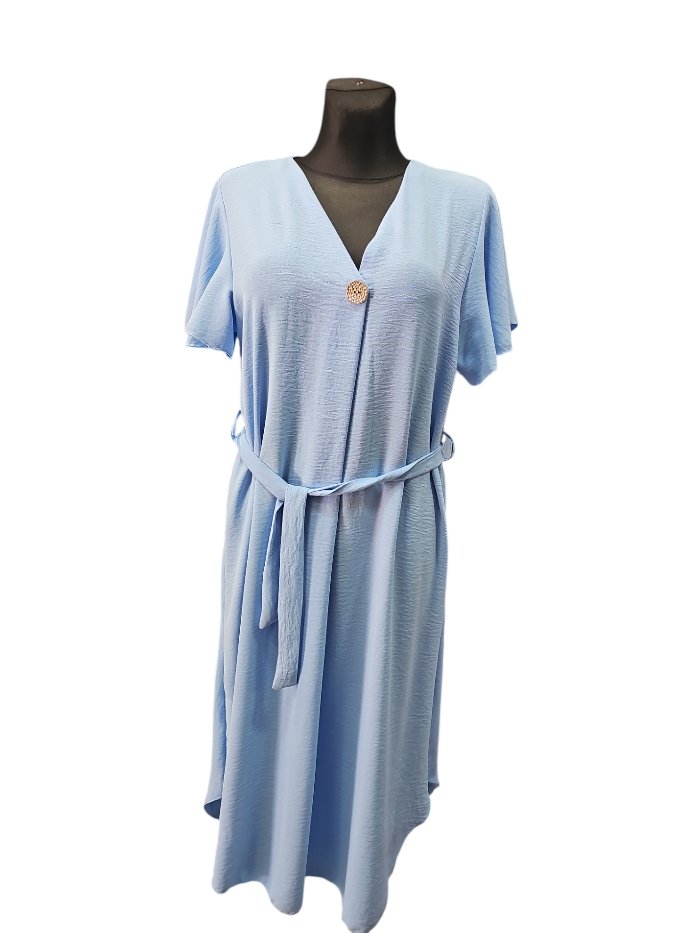 Vestido midi botón