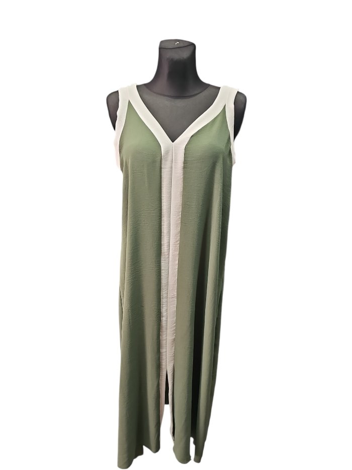 Vestido largo franja