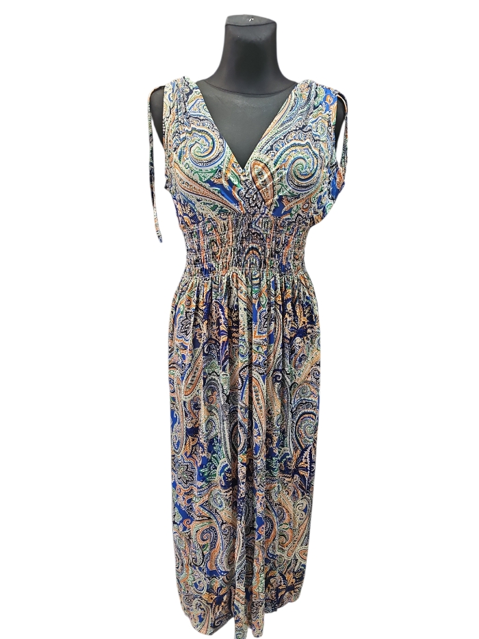 Vestido largo cashemere tirante